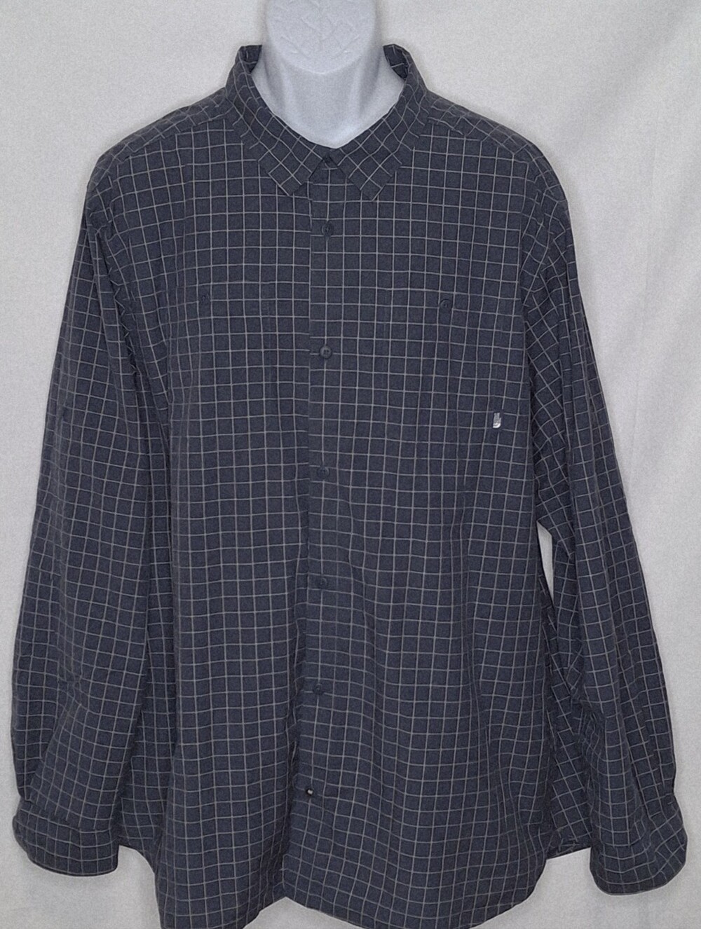 The North Face Classic Men’s Long-Sleeve Windowpane Button-Up Shirt XXL